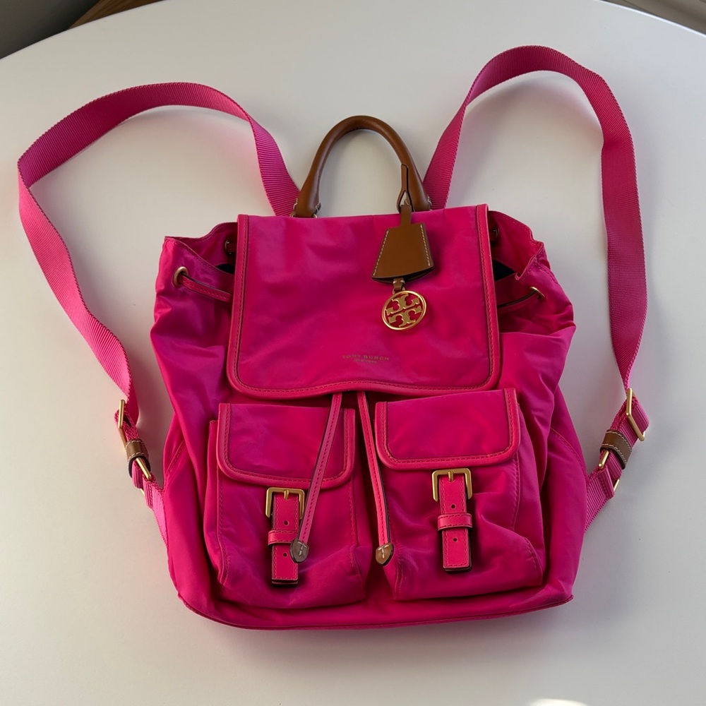 Tory Burch Perry Nylon Flap Backpack